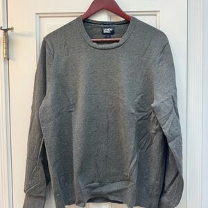 Lands' End Men's Classic Gray Crewneck Sweater